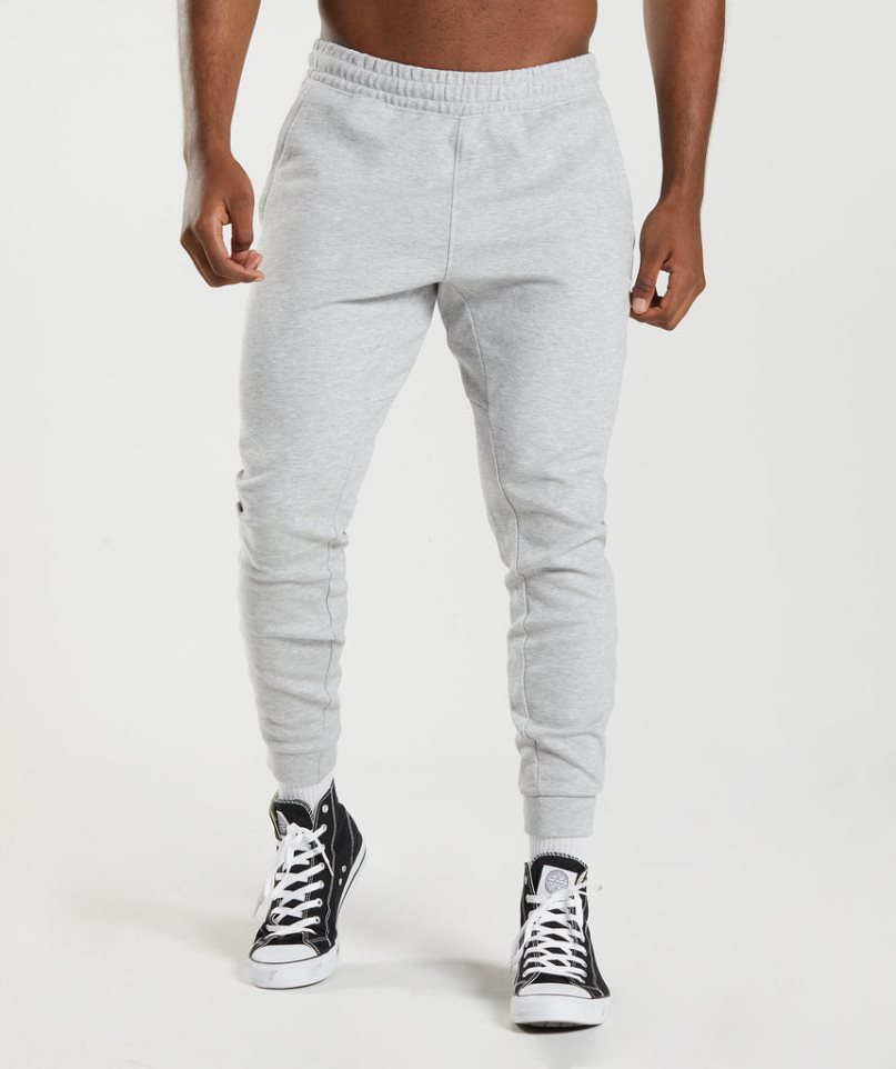 Men\'s Gymshark React Jogger Light Grey | NZ 3VRGSB